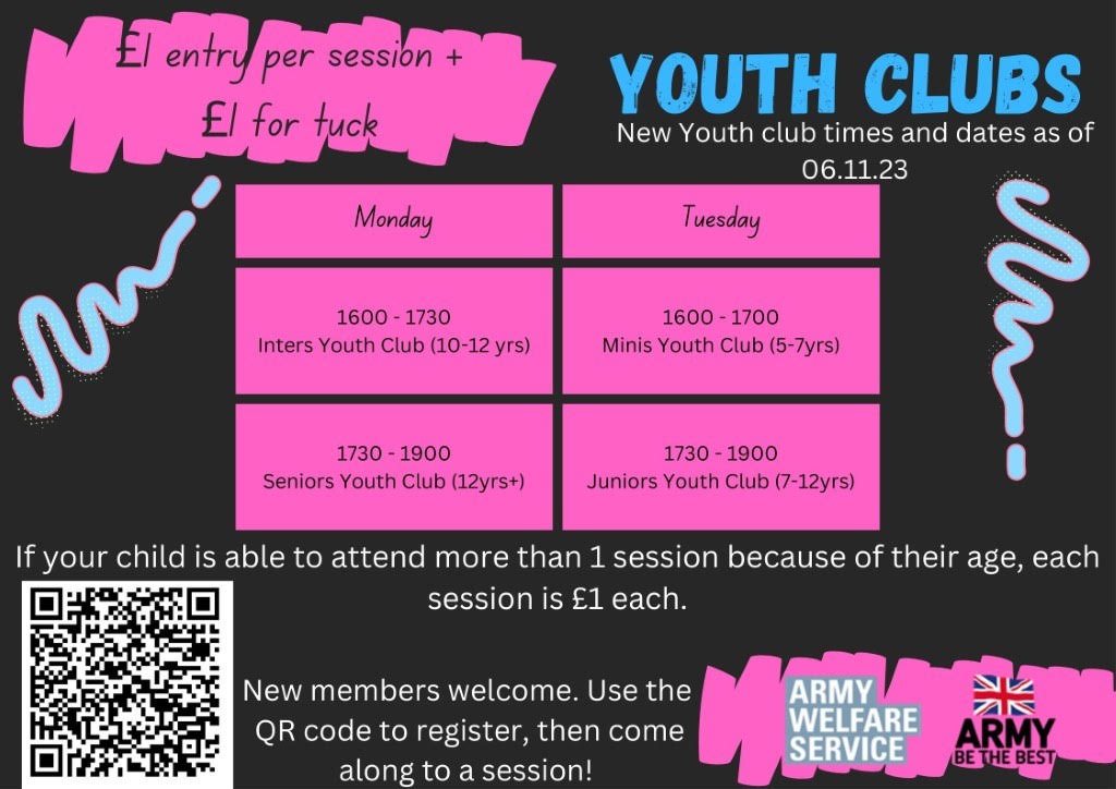 Youth Clubs poster